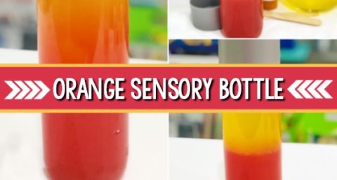 Orange Sensory Bottle