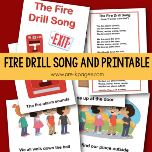 The Fire Drill Song and Printable - Pre-K Pages