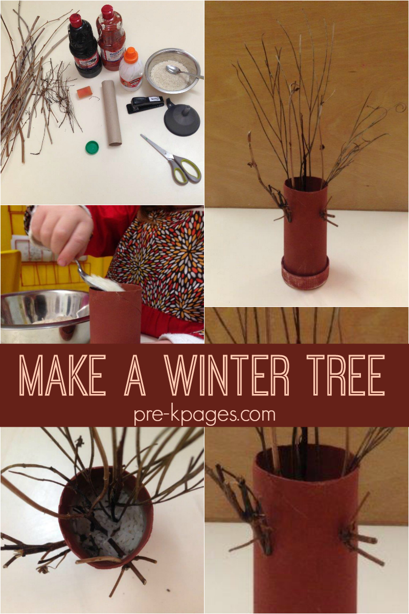 Winter Tree Craft For Fine Motor Exploration - Pre-K Pages