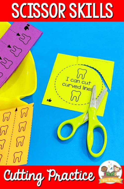 Scissor Cutting Skills Activity Tray - Pre-K Pages