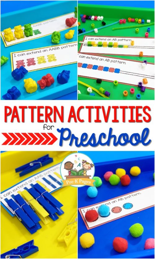 Pattern Activities For Preschool Math