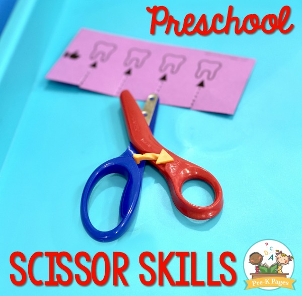 Scissor Cutting Skills Activity Tray - Pre-K Pages