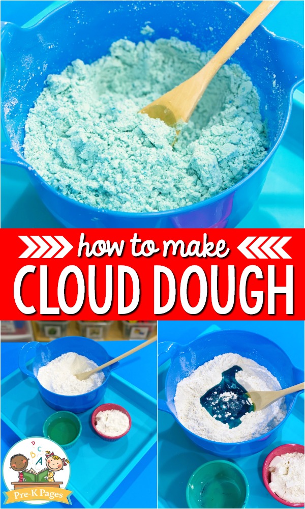 Cloud Dough Sensory Bin - Pre-K Pages