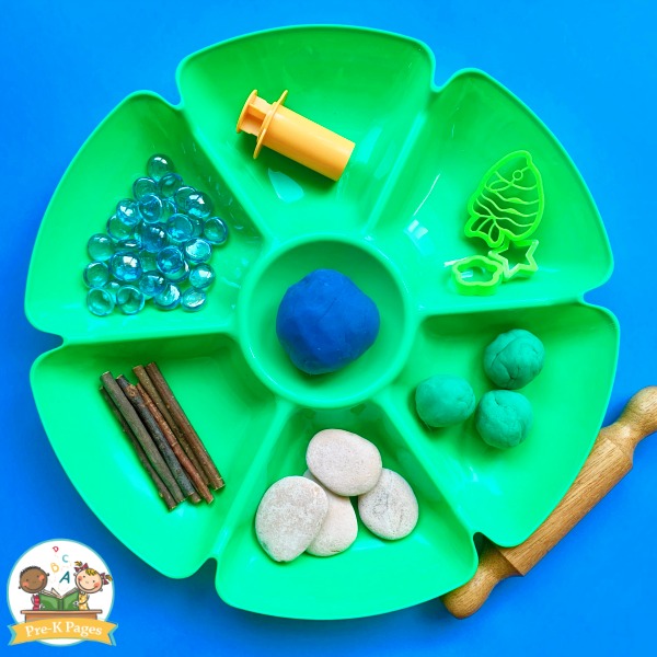 Earth Day Theme Play Dough for Preschool - Pre-K Pages