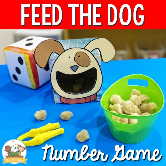 Feed the Dog Counting Activity PreK Pages