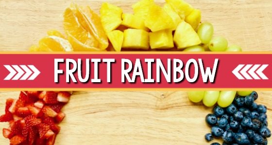 Fruit Rainbow Snack for Preschool