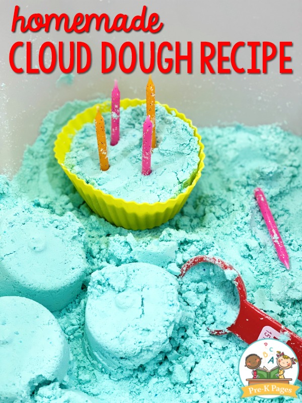 Cloud Dough Sensory Bin - Pre-K Pages