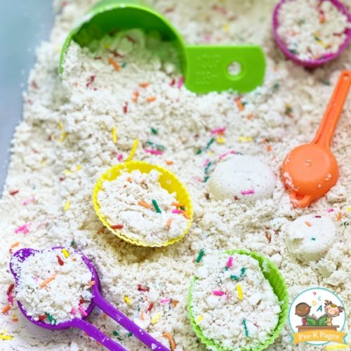 Bakery Theme Cloud Dough Sensory Bin - Pre-K Pages