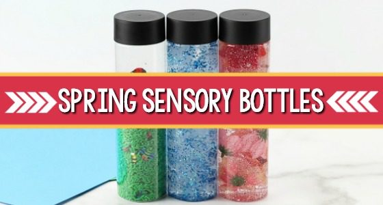 Spring Sensory Bottles for Preschoolers