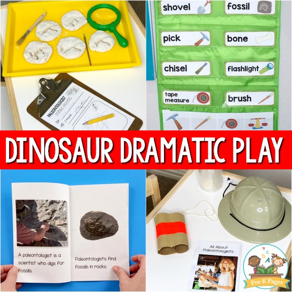 dinosaur theme preschool dramatic play