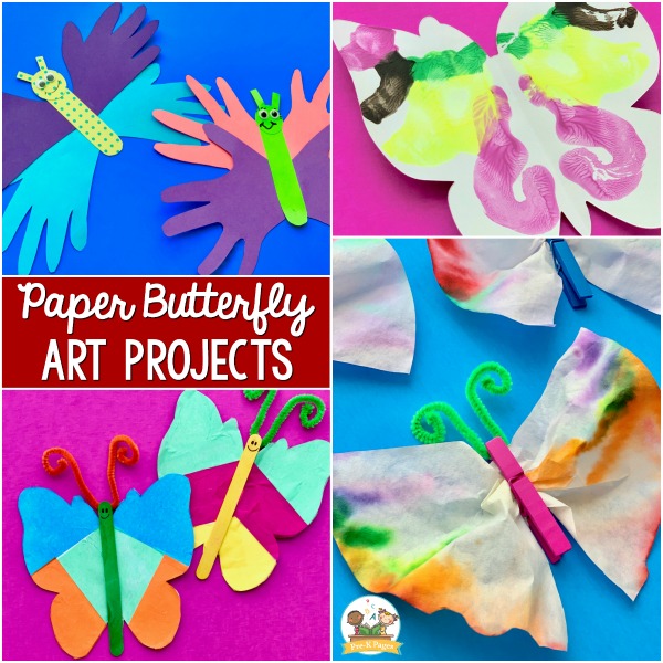 Easy Paper Butterfly Art Projects For Preschoolers Pre K Pages