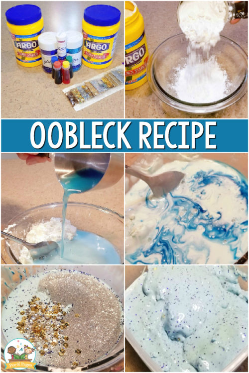 How to Make Oobleck Recipe for Preschoolers and PreK PreK Pages