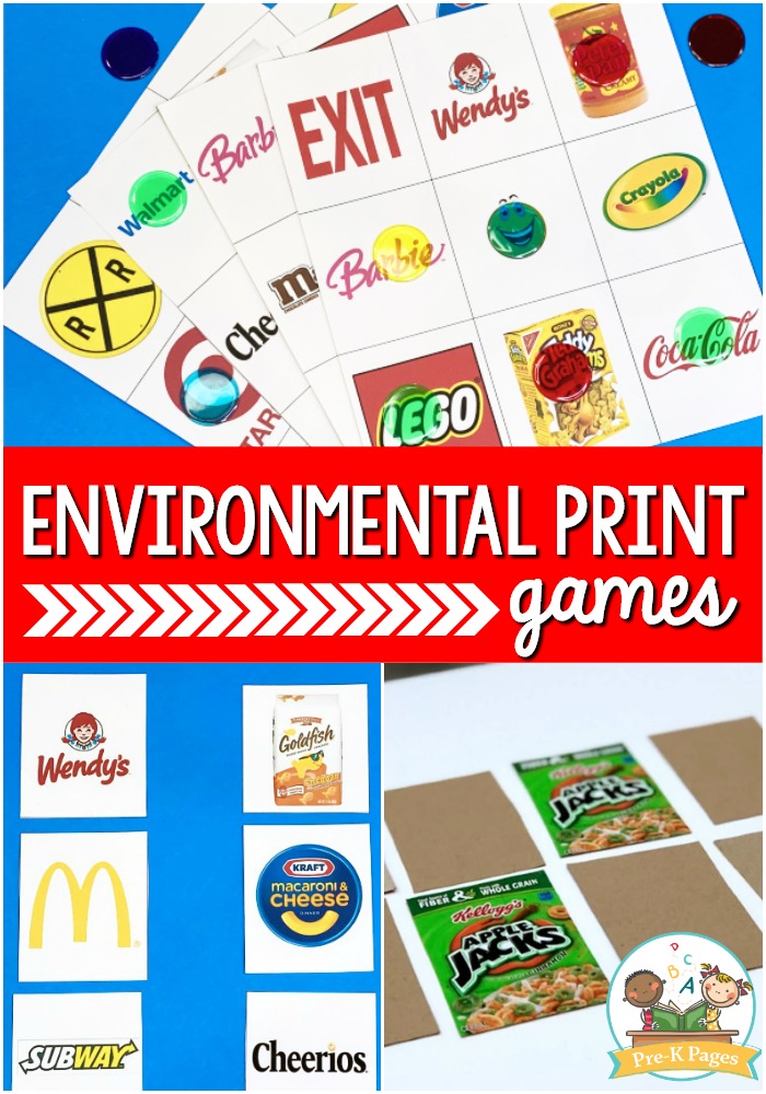 Examples Of Environmental Print For Preschoolers