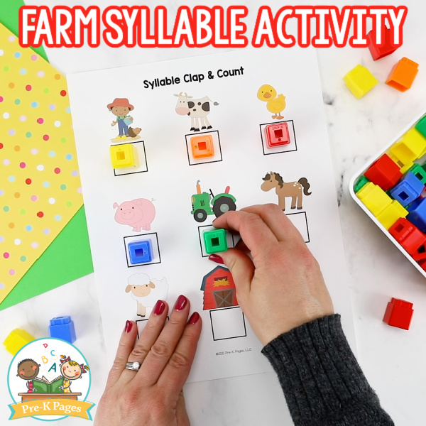 Farm Syllable Activity 