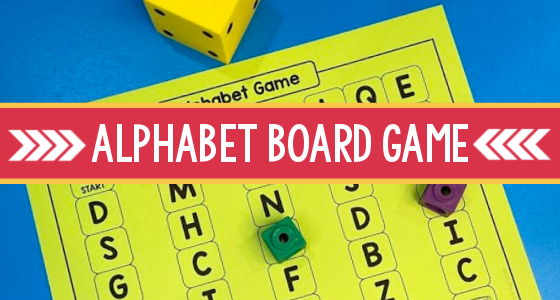 alphabet letter board game printable pre k pages