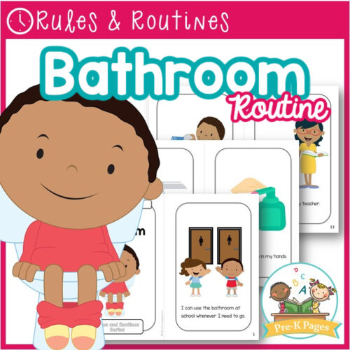 Bathroom Visual Routine - Pre-K Pages