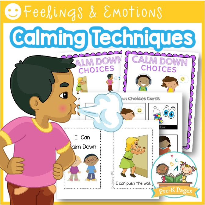 Calm Down Kit For Kids In Preschool Or Kindergarten