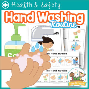 Hand Washing Routine Poster & Book for Preschoolers