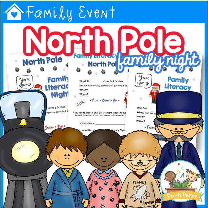 Family Literacy Night North Pole Theme
