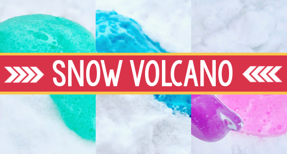 Snow Volcano – Winter Science Activity for Kids