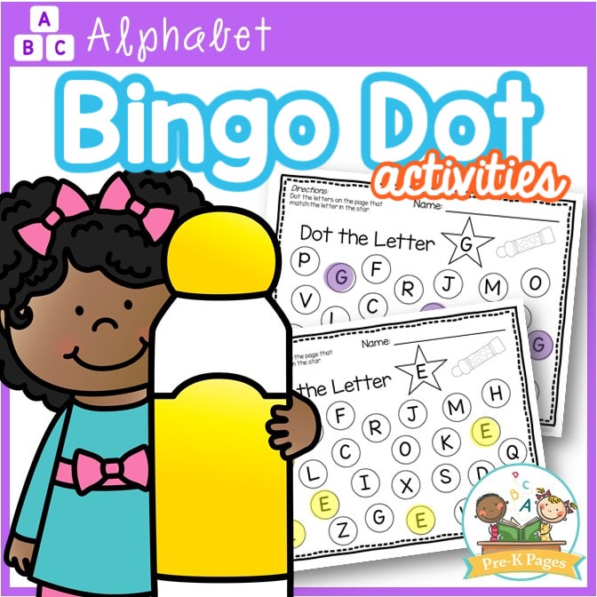 Bingo Dot Alphabet Worksheet activities
