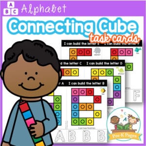 Alphabet Connecting Cube Task Cards