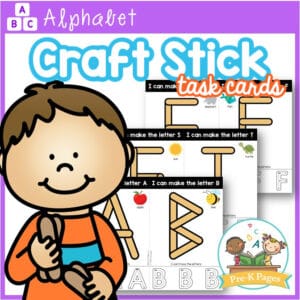 Alphabet Craft Stick Task Cards