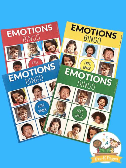 Emotions Bingo Game For Preschoolers - Pre-K Pages