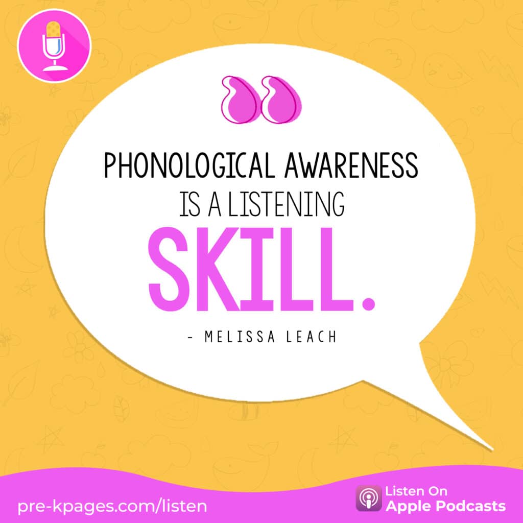 [Image quote: "Phonological awareness is a listening skill"]