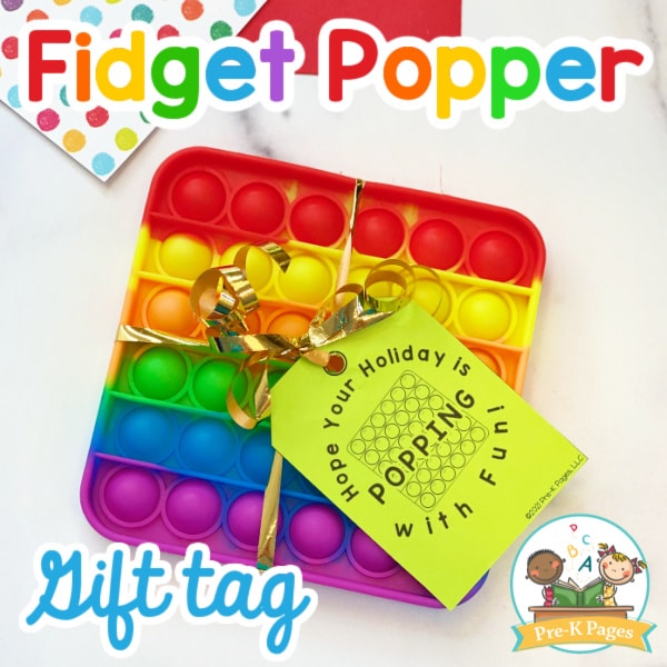 Fidget Popper Gift Tags