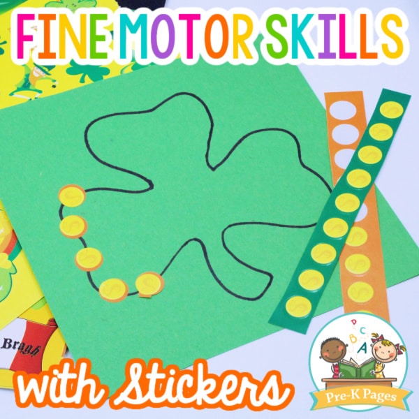 Fine Motor Skills with Stickers