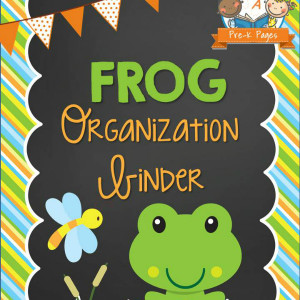 Frog Organization Binder