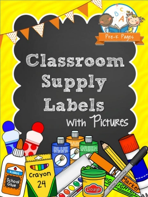 Printable Classroom Supply Labels Pre K Pages