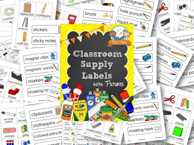 Printable Supply Labels for your Preschool or Kindergarten Classroom