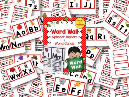 Phrase Wall Crimson - Pre-K Webpages photo regarding Word Wall Printable referred to as Phrase Wall Crimson - Pre-K Internet pages