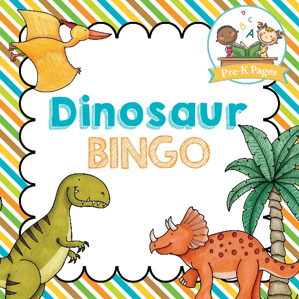 Dinosaur Bingo Pre K Pages