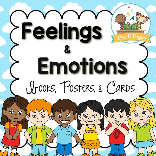 How to Teach Preschoolers to identify their feelings and emotions printable kit
