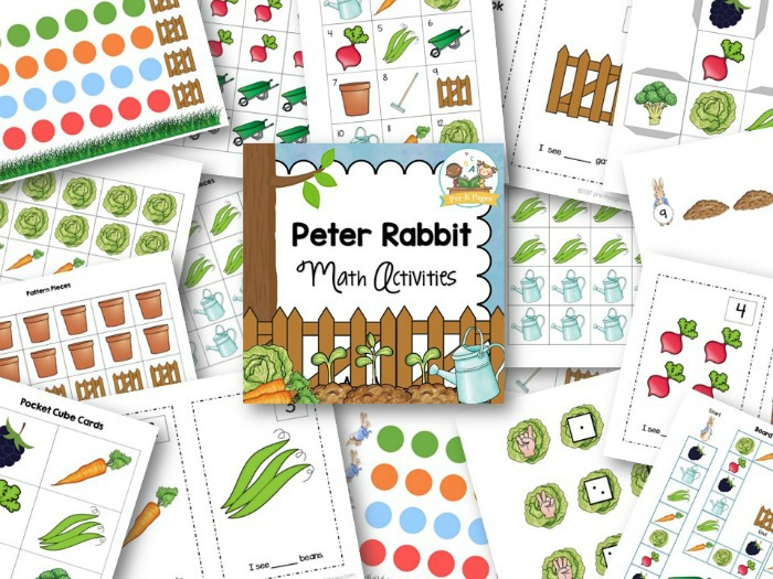 Peter Rabbit Math Activities for Preschool