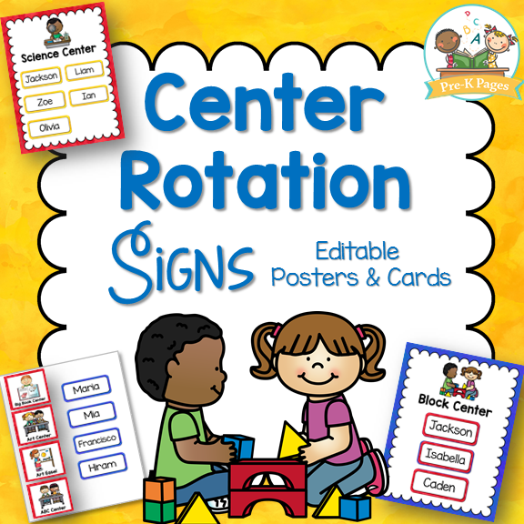 Free Printable Center Rotation Cards Printable Templates