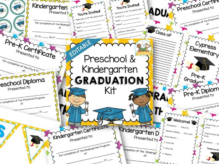 preschool graduation kit pre k pages