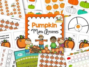 Pumpkin Math Activities Preview - Pre-K Pages