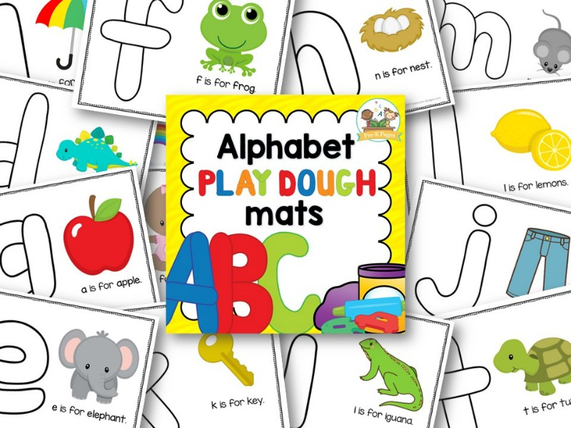 Alphabet Play Dough Mats Pre K Pages