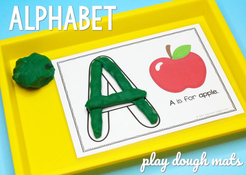 play doh alphabet mats