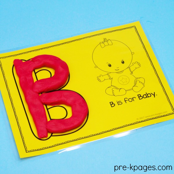 alphabet play dough mats pre k pages