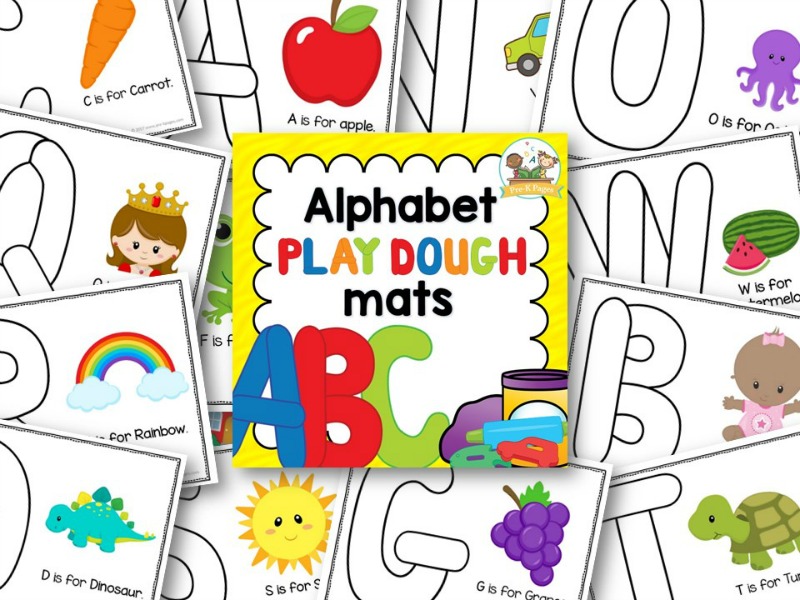 Alphabet Play Dough Mats Pre K Pages