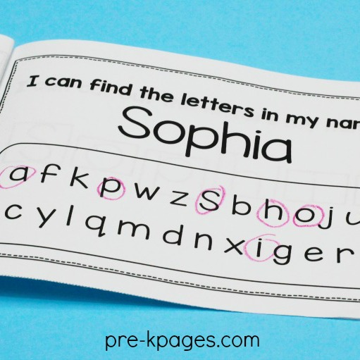 Name Practice Books for Preschoolers