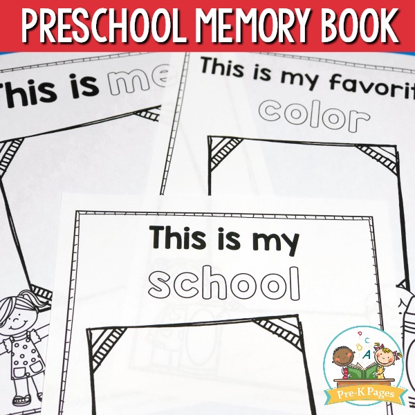 printable book free kindergarten memory the Preschool Year of Book Printable Memory End for