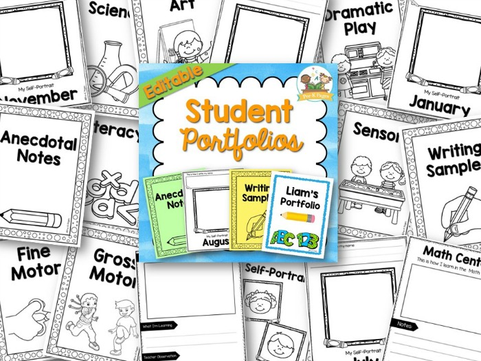 Student Portfolio - Pre-K Pages