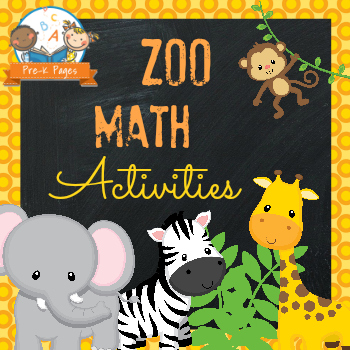 zoo math pre k pages