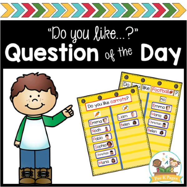 Question Of The Day Do You Like Pre K Pages